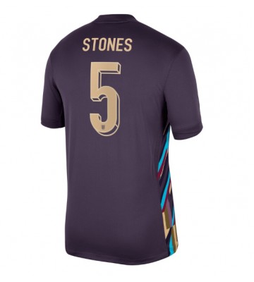 Lacne Muži Futbalové dres Anglicko John Stones #5 ME 2024 Krátky Rukáv - Preč